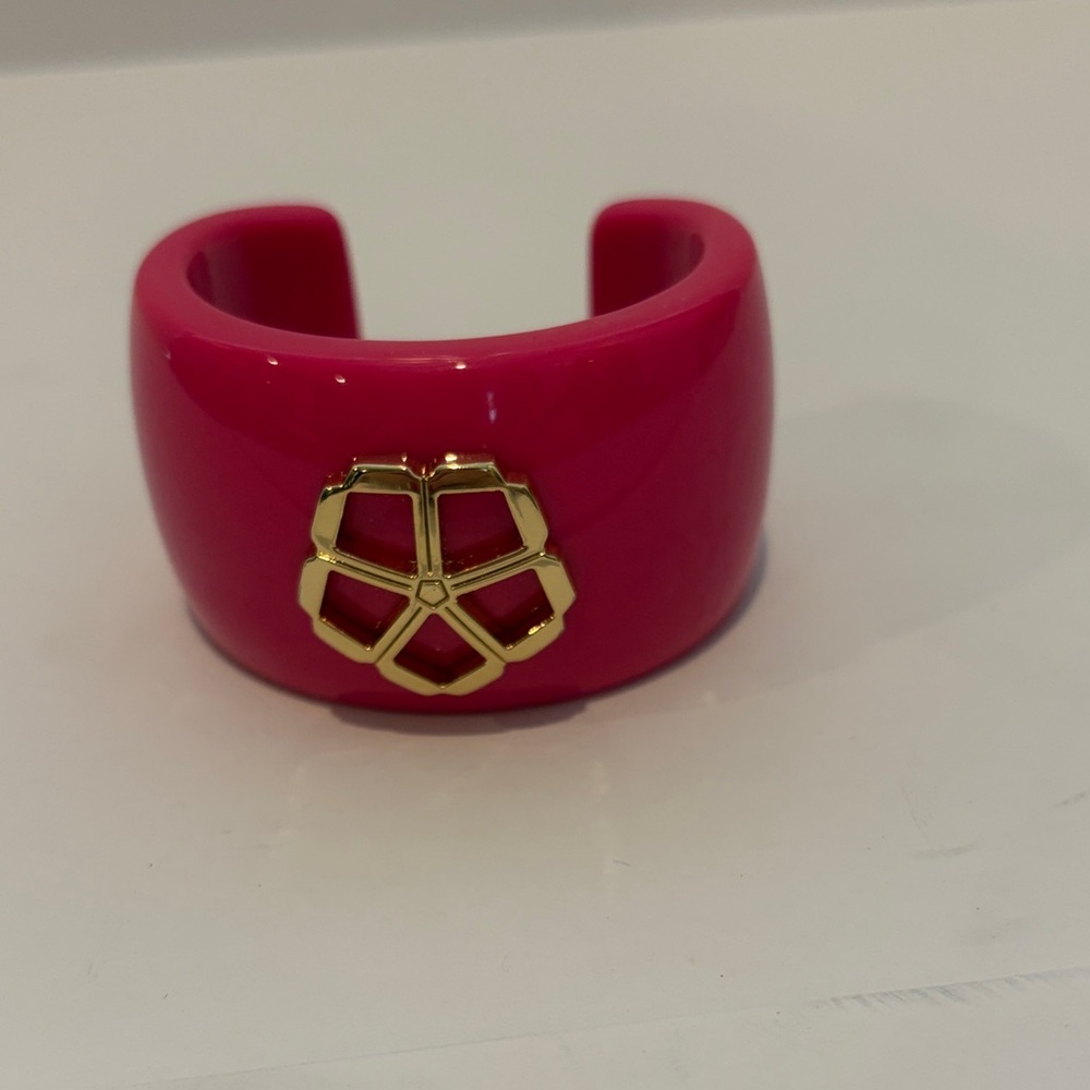 Trina Turk Pink Gold-Embellished Women's cuff Bracelet New